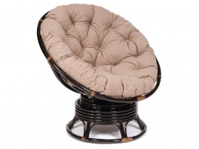 Кресло-качалка Papasan w 23/01 B с подушкой Antique brown, экошерсть Коричневый в Южноуральске - yuzhnouralsk.магазин96.com | фото