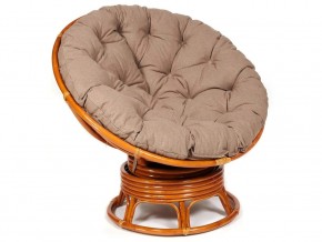 Кресло-качалка Papasan w 23/01 B с подушкой Cognac, экошерсть Коричневый в Южноуральске - yuzhnouralsk.магазин96.com | фото