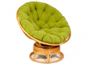 Кресло-качалка Papasan w 23/01 B с подушкой Honey, флок Олива в Южноуральске - yuzhnouralsk.магазин96.com | фото