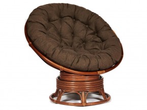 Кресло-качалка Papasan w 23/01 B с подушкой Pecan, ткань Коричневый в Южноуральске - yuzhnouralsk.магазин96.com | фото