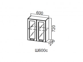 Ш600с/720 Шкаф навесной 600/720 (со стеклом) в Южноуральске - yuzhnouralsk.магазин96.com | фото